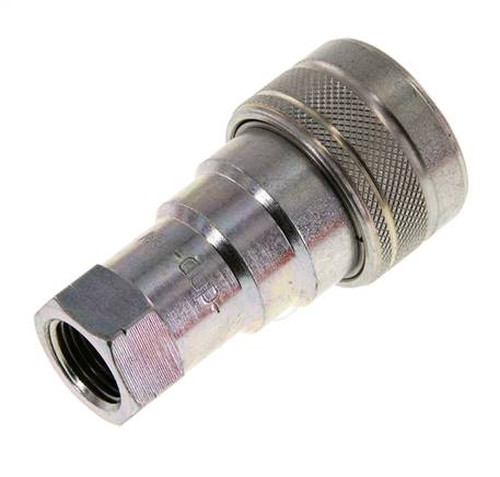 Stahl DN 10 Hydraulik-Kupplungsmuffe 3/8 Zoll NPT-Innengewinde ISO 7241-1 B D 19,1mm