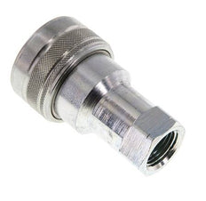 Stahl DN 12,5 Hydraulikkupplung Muffe 1/2 Zoll NPT-Innengewinde ISO 7241-1 B D 23,5mm