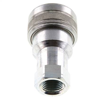 Stahl DN 12,5 Hydraulikkupplung Muffe 1/2 Zoll NPT-Innengewinde ISO 7241-1 B D 23,5mm