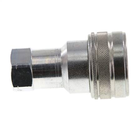 Stahl DN 12,5 Hydraulikkupplung Muffe 1/2 Zoll NPT-Innengewinde ISO 7241-1 B D 23,5mm