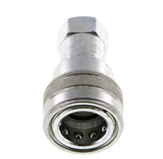 Stahl DN 12,5 Hydraulikkupplung Muffe 1/2 Zoll NPT-Innengewinde ISO 7241-1 B D 23,5mm