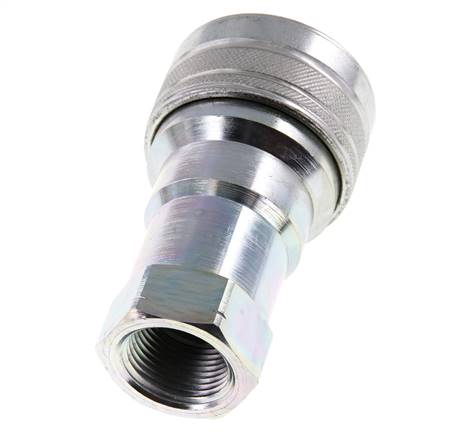 Stahl DN 20 Hydraulikkupplung Muffe 3/4 Zoll NPT-Innengewinde ISO 7241-1 B D 31,4mm
