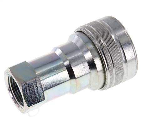 Stahl DN 20 Hydraulikkupplung Muffe 3/4 Zoll NPT-Innengewinde ISO 7241-1 B D 31,4mm