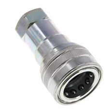 Stahl DN 20 Hydraulikkupplung Muffe 3/4 Zoll NPT-Innengewinde ISO 7241-1 B D 31,4mm