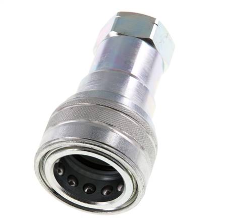 Stahl DN 20 Hydraulikkupplung Muffe 3/4 Zoll NPT-Innengewinde ISO 7241-1 B D 31,4mm