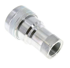 Stahl DN 40 Hydraulikkupplung Muffe 1 1/2 Zoll NPT-Innengewinde ISO 7241-1 B D 44,5mm