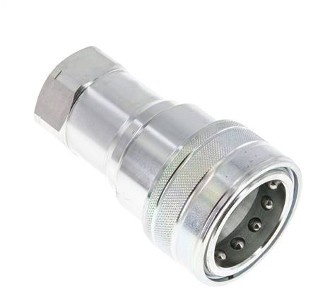 Stahl DN 50 Hydraulikkupplung Muffe 2 Zoll NPT-Innengewinde ISO 7241-1 B D 63,2mm