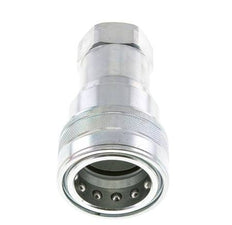 Stahl DN 25 Hydraulikkupplung Muffe 1 Zoll NPT-Innengewinde ISO 7241-1 B D 37,8mm