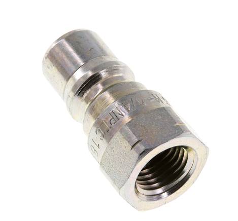 Stahl DN 6,3 Hydraulikkupplungsstecker 1/4 Zoll NPT-Innengewinde ISO 7241-1 B D 14,2mm