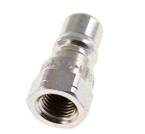 Stahl DN 6,3 Hydraulikkupplungsstecker 1/4 Zoll NPT-Innengewinde ISO 7241-1 B D 14,2mm