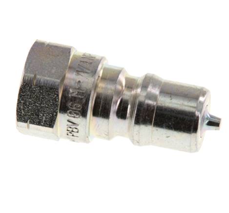 Stahl DN 6,3 Hydraulikkupplungsstecker 1/4 Zoll NPT-Innengewinde ISO 7241-1 B D 14,2mm