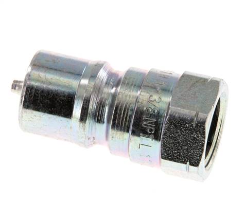 Stahl DN 10 Hydraulik-Kupplungsstecker 3/8 Zoll NPT-Innengewinde ISO 7241-1 B D 19,1mm