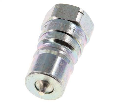 Stahl DN 10 Hydraulik-Kupplungsstecker 3/8 Zoll NPT-Innengewinde ISO 7241-1 B D 19,1mm