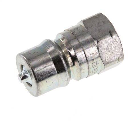 Stahl DN 12,5 Hydraulik-Kupplungsstecker 1/2 Zoll NPT-Innengewinde ISO 7241-1 B D 23,5mm