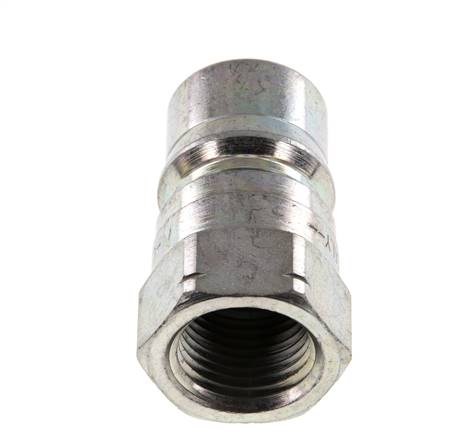 Stahl DN 12,5 Hydraulik-Kupplungsstecker 1/2 Zoll NPT-Innengewinde ISO 7241-1 B D 23,5mm