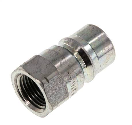 Stahl DN 12,5 Hydraulik-Kupplungsstecker 1/2 Zoll NPT-Innengewinde ISO 7241-1 B D 23,5mm