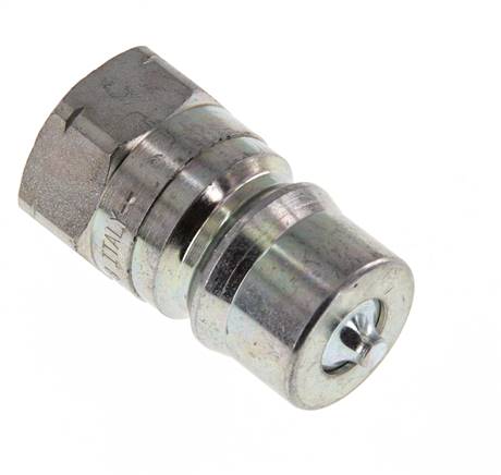 Stahl DN 12,5 Hydraulik-Kupplungsstecker 1/2 Zoll NPT-Innengewinde ISO 7241-1 B D 23,5mm