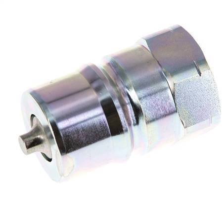 Stahl DN 25 Hydraulik-Kupplungsstecker 1 Zoll NPT-Innengewinde ISO 7241-1 B D 37,8mm