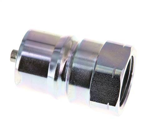 Stahl DN 25 Hydraulik-Kupplungsstecker 1 Zoll NPT-Innengewinde ISO 7241-1 B D 37,8mm
