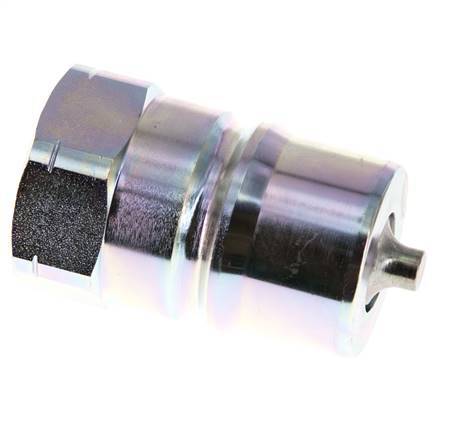 Stahl DN 25 Hydraulik-Kupplungsstecker 1 Zoll NPT-Innengewinde ISO 7241-1 B D 37,8mm