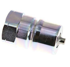 Stahl DN 25 Hydraulik-Kupplungsstecker 1 Zoll NPT-Innengewinde ISO 7241-1 B D 37,8mm