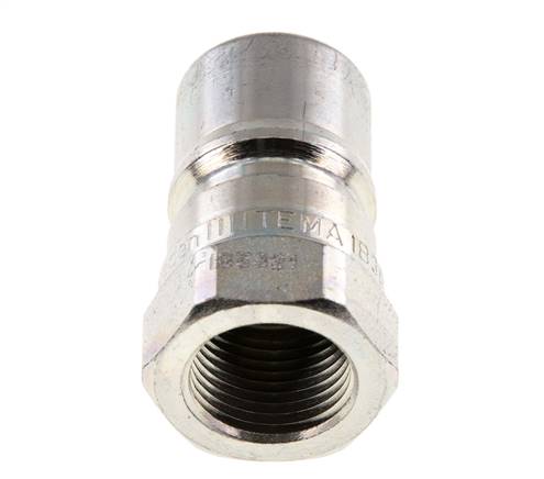 Stahl DN 10 Hydraulikkupplung Stecker G 3/8 Zoll Innengewinde Druckentlastung ISO 7241-1 B D 19,1mm