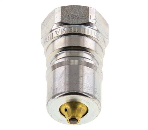 Stahl DN 10 Hydraulikkupplung Stecker G 3/8 Zoll Innengewinde Druckentlastung ISO 7241-1 B D 19,1mm