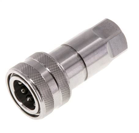 Edelstahl DN 6,3 Hydraulikkupplung Muffe G 1/4 Zoll Innengewinde ISO 7241-1 B D 14,2mm