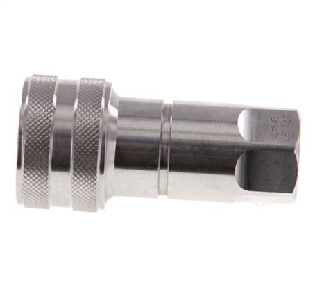 Edelstahl DN 6,3 Hydraulikkupplung Muffe G 1/4 Zoll Innengewinde ISO 7241-1 B D 14,2mm
