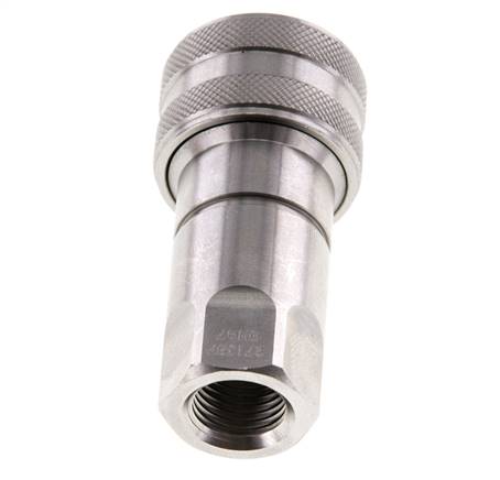 Edelstahl DN 6,3 Hydraulikkupplung Muffe G 1/4 Zoll Innengewinde ISO 7241-1 B D 14,2mm