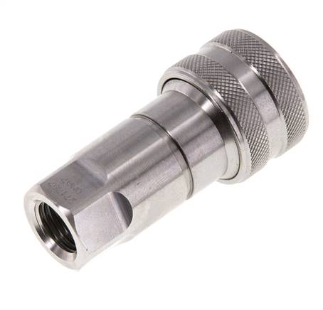 Edelstahl DN 6,3 Hydraulikkupplung Muffe G 1/4 Zoll Innengewinde ISO 7241-1 B D 14,2mm