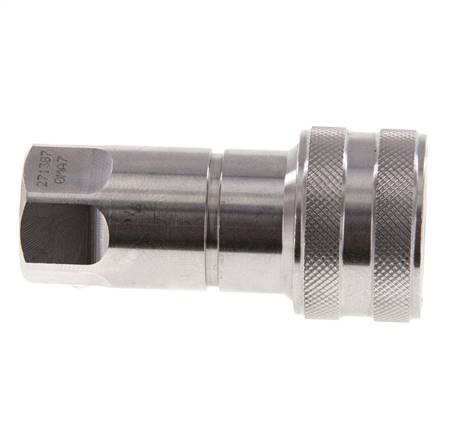 Edelstahl DN 6,3 Hydraulikkupplung Muffe G 1/4 Zoll Innengewinde ISO 7241-1 B D 14,2mm