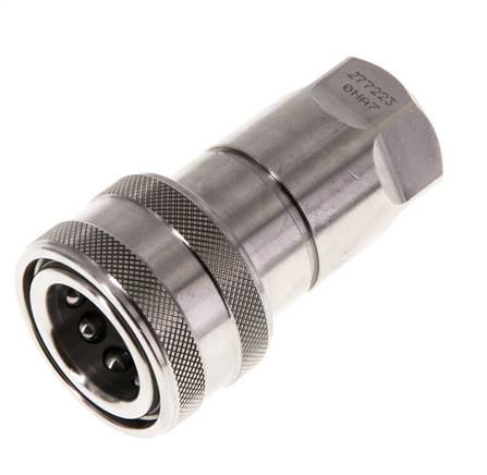 Edelstahl DN 10 Hydraulikkupplung Muffe G 3/8 Zoll Innengewinde ISO 7241-1 B D 19,1mm