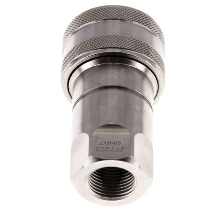 Edelstahl DN 10 Hydraulikkupplung Muffe G 3/8 Zoll Innengewinde ISO 7241-1 B D 19,1mm