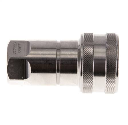 Edelstahl DN 10 Hydraulikkupplung Muffe G 3/8 Zoll Innengewinde ISO 7241-1 B D 19,1mm