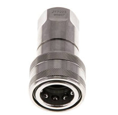Edelstahl DN 10 Hydraulikkupplung Muffe G 3/8 Zoll Innengewinde ISO 7241-1 B D 19,1mm