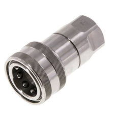 Edelstahl DN 12,5 Hydraulikkupplung Muffe G 1/2 Zoll Innengewinde ISO 7241-1 B D 23,5mm