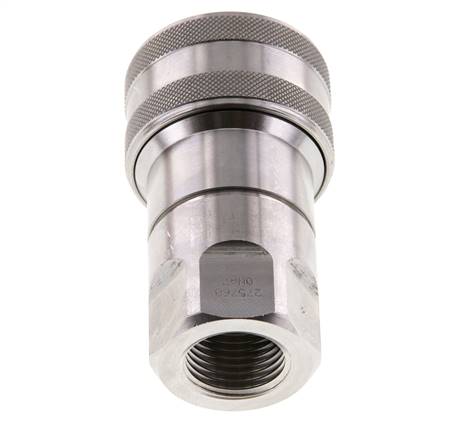 Edelstahl DN 12,5 Hydraulikkupplung Muffe G 1/2 Zoll Innengewinde ISO 7241-1 B D 23,5mm