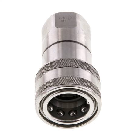 Edelstahl DN 12,5 Hydraulikkupplung Muffe G 1/2 Zoll Innengewinde ISO 7241-1 B D 23,5mm