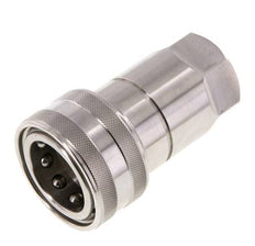 Edelstahl DN 20 Hydraulikkupplung Muffe G 3/4 Zoll Innengewinde ISO 7241-1 B D 31,4mm