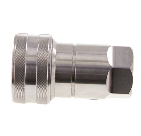 Edelstahl DN 20 Hydraulikkupplung Muffe G 3/4 Zoll Innengewinde ISO 7241-1 B D 31,4mm