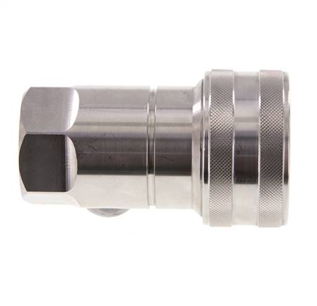 Edelstahl DN 20 Hydraulikkupplung Muffe G 3/4 Zoll Innengewinde ISO 7241-1 B D 31,4mm