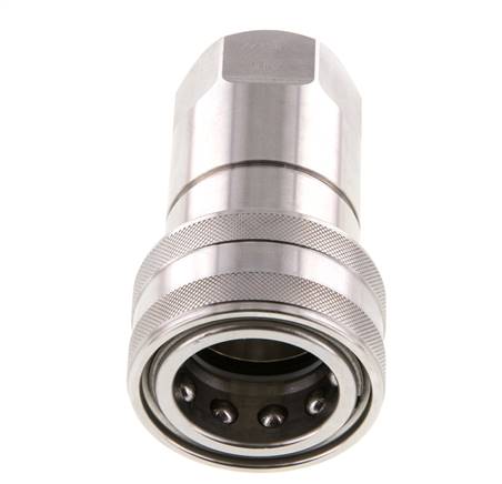 Edelstahl DN 20 Hydraulikkupplung Muffe G 3/4 Zoll Innengewinde ISO 7241-1 B D 31,4mm