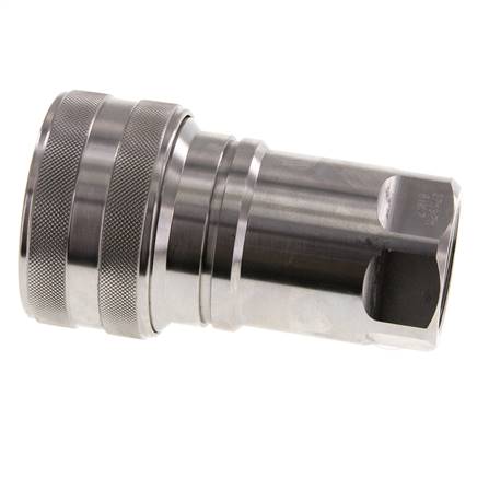 Edelstahl DN 40 Hydraulikkupplung Muffe G 1 1/2 Zoll Innengewinde ISO 7241-1 B D 44,5mm