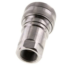 Edelstahl DN 40 Hydraulikkupplung Muffe G 1 1/2 Zoll Innengewinde ISO 7241-1 B D 44,5mm