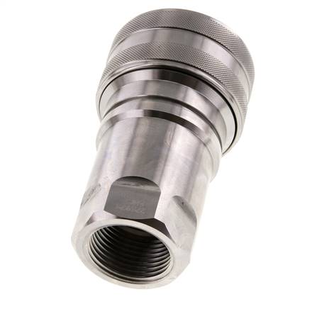 Edelstahl DN 50 Hydraulikkupplung Muffe G 2 Zoll Innengewinde ISO 7241-1 B D 63,2mm
