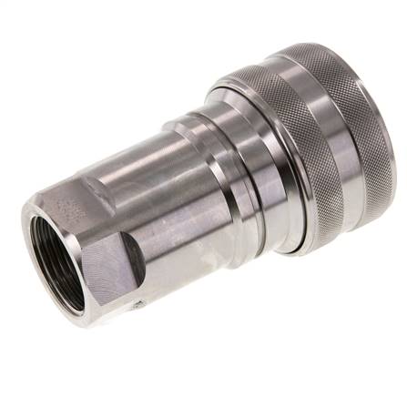 Edelstahl DN 50 Hydraulikkupplung Muffe G 2 Zoll Innengewinde ISO 7241-1 B D 63,2mm