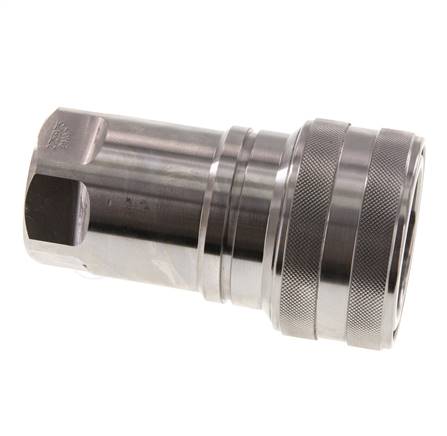 Edelstahl DN 50 Hydraulikkupplung Muffe G 2 Zoll Innengewinde ISO 7241-1 B D 63,2mm