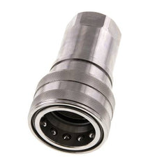 Edelstahl DN 40 Hydraulikkupplung Muffe G 1 1/2 Zoll Innengewinde ISO 7241-1 B D 44,5mm