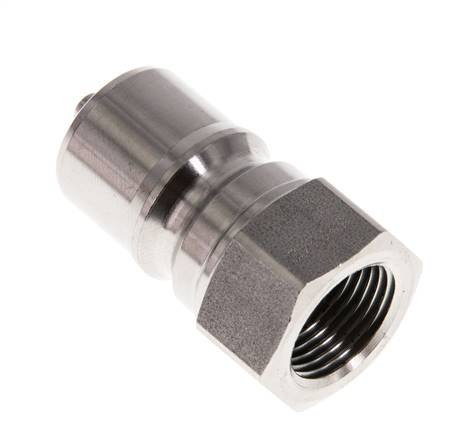 Edelstahl DN 10 Hydraulik-Kupplungsstecker G 3/8 Zoll Innengewinde ISO 7241-1 B D 19,1mm